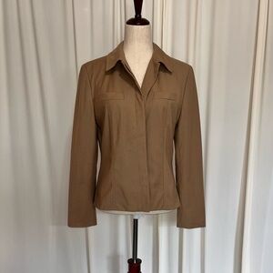 STRENESSE by Gabriele Strehle Tailored Wool Cashmere Jacket with Pink Lining